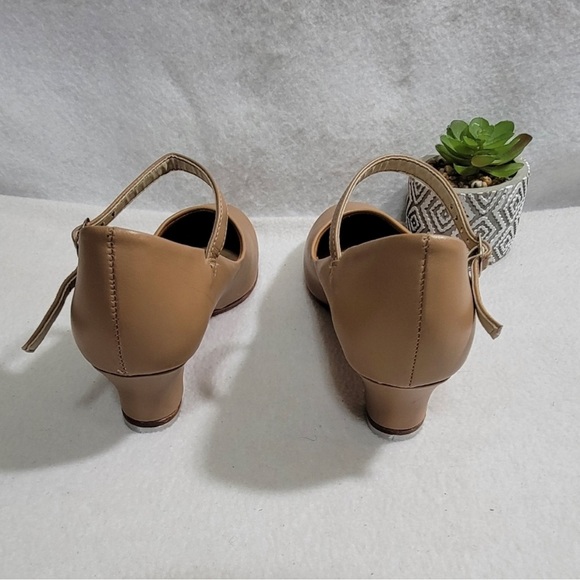 So Danca TA55 Tan Tap Heels / Character / Broadway style dance shoes 8M fits 7M - Picture 3 of 11